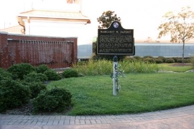Margaret M. DuPont Marker. Click for full size. Margaret M. DuPont Marker image. Click for full size.
