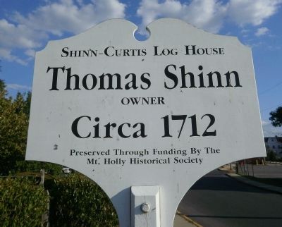 Shinn-Curtis Log House Marker image. Click for full size.
