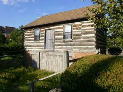 Rear of Shinn-Curtis Log House image. Click for full size.