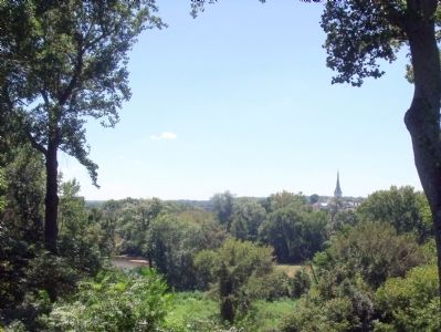 View of Fredericksburg across the Rappahannock from Chatham image. Click for full size.