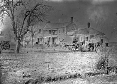Falmouth, Virginia (vicinity). Major Lacy's house opposite Fredericksburg. View from the south image. Click for full size.