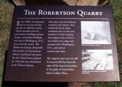 The Robertson Quarry Marker image. Click for full size.