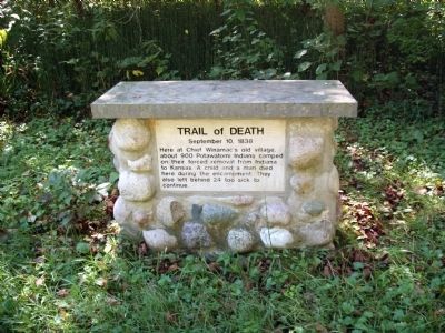 Wide View - - Trail of Death Marker image. Click for full size.