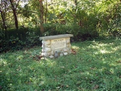 Looking South/West - - Trail of Death Marker. Click for full size. Looking South/West - - Trail of Death Marker image. Click for full size.
