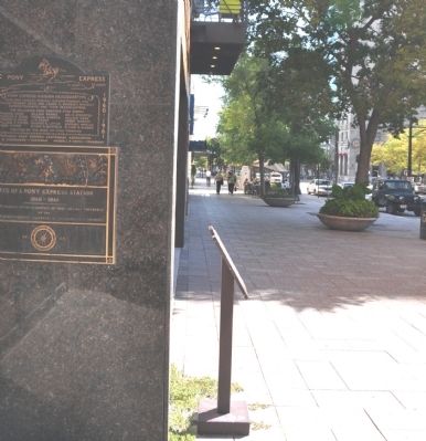 The Pony Express Centennial Markers image. Click for full size.