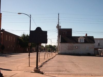 Looking South - - Wabash & Erie Canal Marker image. Click for full size.