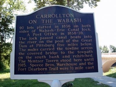 Carrollton on the Wabash Marker image. Click for full size.