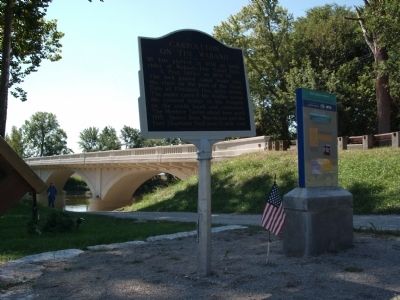 Wide View - - Carrollton on the Wabash Marker image. Click for full size.