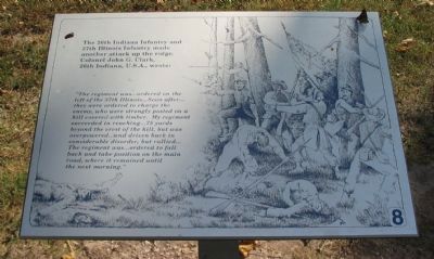 26th Indiana and 37th Illinois Infantry Marker image. Click for full size.