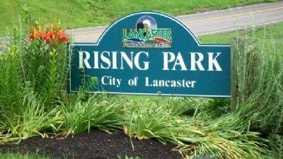 Rising Park Sign on High Street image. Click for full size.