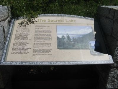 The Sacred Lake Marker image. Click for full size.
