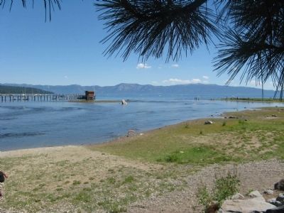 Lake Tahoe and the Truckee River Outlet image. Click for full size.
