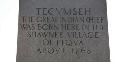 Tecumseh Marker. Click for full size. Tecumseh Marker image. Click for full size.