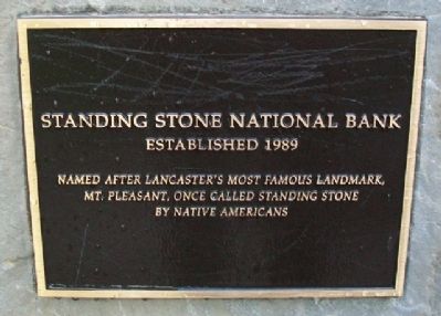 Standing Stone National Bank Marker image. Click for full size.