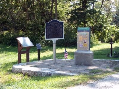 The Carrollton Bridge Marker & Others. Click for full size. The Carrollton Bridge Marker & Others image. Click for full size.