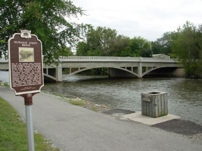 Milwaukee Street Bridge Marker. Click for full size. Milwaukee Street Bridge Marker image. Click for full size.