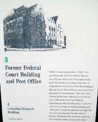 Former Federal Court Building and Post Office Marker image. Click for full size.