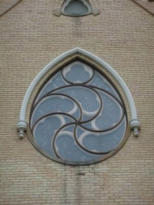 The "Rose Window" Mentioned in the Marker. Click for full size. The "Rose Window" Mentioned in the Marker image. Click for full size.