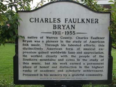 Charles Faulkner Bryan Marker image. Click for full size.