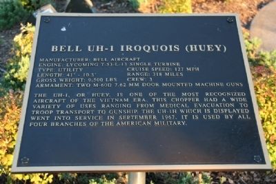 Bell UH-1 Iroquois (Huey) Marker image. Click for full size.