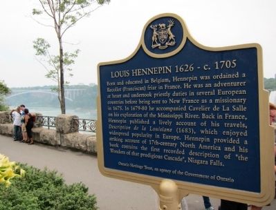 Louis Hennepin 1626 - c. 1705 Marker, in English. Click for full size. Louis Hennepin 1626 - c. 1705 Marker, in English image. Click for full size.