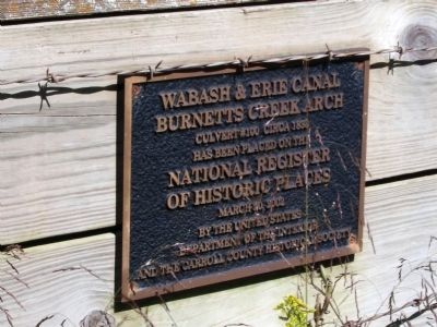 Burnett's Creek Arch National Register Marker image. Click for full size.