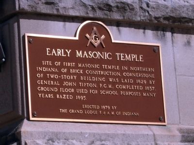 Early Masonic Temple Marker image. Click for full size.