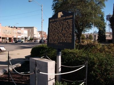 Looking North - - History of Rochester College Marker image. Click for full size.