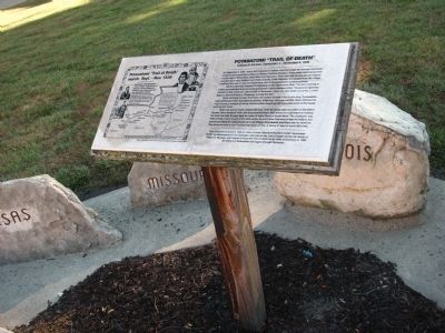 Full View - - Potawatomi "Trail of Death" Marker image. Click for full size.