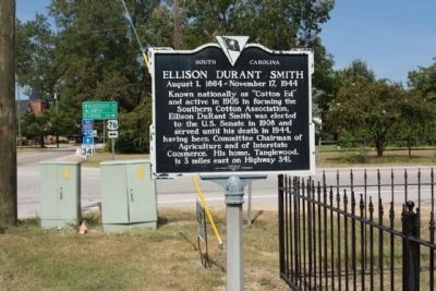 Ellison Durant Smith Marker at the intersection of US 76 and State Road 341 image. Click for full size.