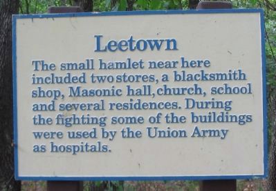 Leetown Marker image. Click for full size.