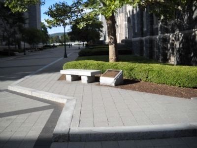 The Cold War Marker and Bench. Click for full size. The Cold War Marker and Bench image. Click for full size.