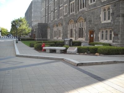 The Korean War Marker and Bench. Click for full size. The Korean War Marker and Bench image. Click for full size.