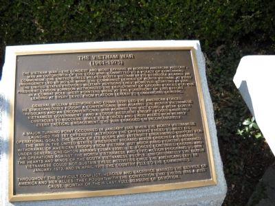 The Vietnam War Marker. Click for full size. The Vietnam War Marker image. Click for full size.