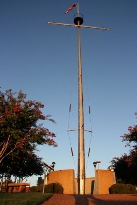 U.S.S. Tuscaloosa (CA 37) Marker & Mast. Click for full size. U.S.S. Tuscaloosa (CA 37) Marker & Mast image. Click for full size.