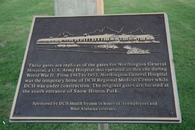 Replicas gates for Northington General Hospital Marker image. Click for full size.