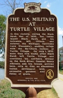 The U.S. Military at Turtle Village Marker image. Click for full size.