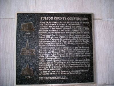 Fulton County Courthouses Marker image. Click for full size.