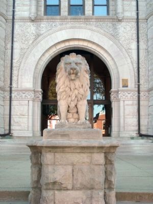 " Lion " - - West Side - Fulton County Courthouse image. Click for full size.