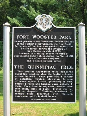 Fort Wooster Park Marker. Click for full size. Fort Wooster Park Marker image. Click for full size.