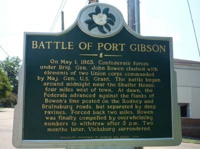 Battle of Port Gibson Marker image. Click for full size.