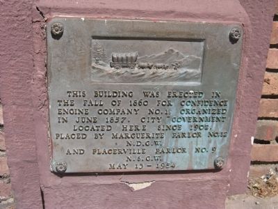 Confidence Hall Marker. Click for full size. Confidence Hall Marker image. Click for full size.