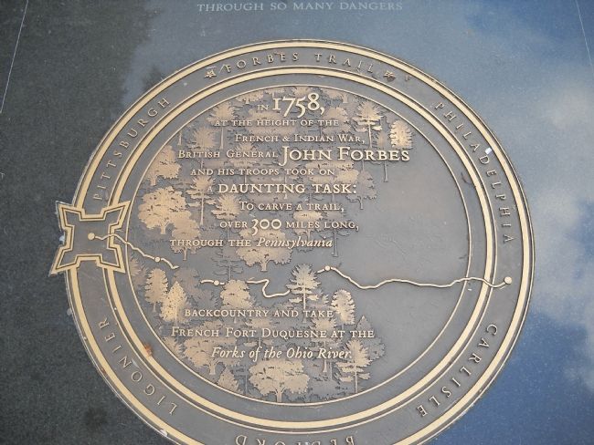 Closeup of Forbes Trail Marker image. Click for full size.