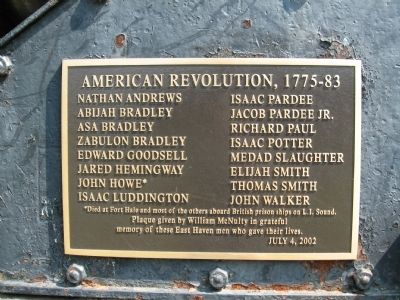 American Revolution Memorial Plaque image. Click for full size.