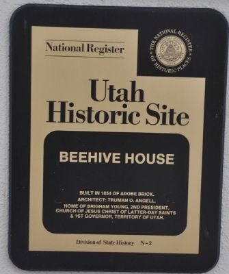 Beehive House Marker. Click for full size. Beehive House Marker image. Click for full size.