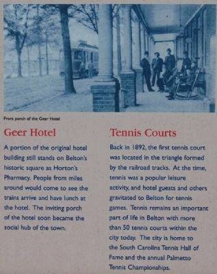 Inset -<br>Geer Hotel and Tennis Courts image. Click for full size.