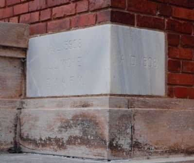Abbeville County Courthouse Cornerstone image. Click for full size.