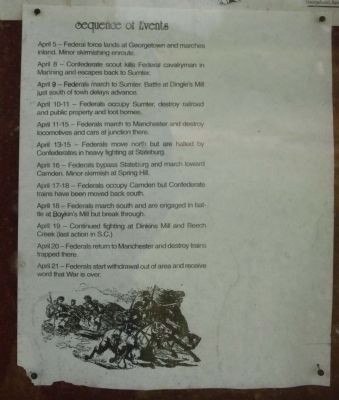Battle of Dingles Mill Sequence of Events image. Click for full size.