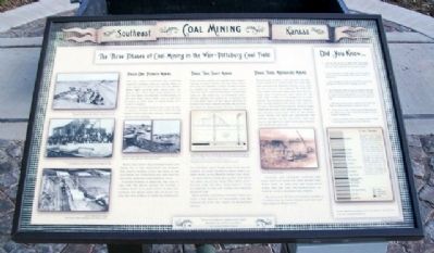 Southeast Kansas Coal Mining Marker. Click for full size. Southeast Kansas Coal Mining Marker image. Click for full size.