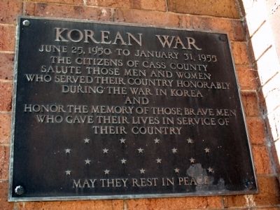 Korean Conflict - Plaque image. Click for full size.